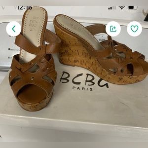 BC BG Tan Sandals 6.5